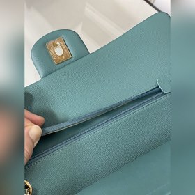CHANEL cf — Британский зеленый шарик Средняя сумка с цепочкой 2.