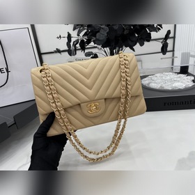 Chanel CF2.55 V-образный чехол из овечьей кожи с цепочкой, полнос
