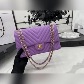 Chanel CF2.55 V-образный чехол из овечьей кожи с цепочкой, полнос