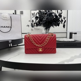Chanel CF2.55 V-образный чехол из овечьей кожи с цепочкой, полнос