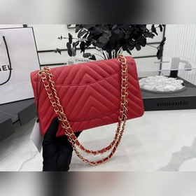 Chanel CF2.55 V-образный чехол из овечьей кожи с цепочкой, полнос