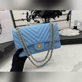 Chanel CF2.55 V-образный чехол из овечьей кожи с цепочкой, полнос