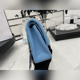 Chanel CF2.55 V-образный чехол из овечьей кожи с цепочкой, полнос