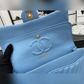 Chanel CF2.55 V-образный чехол из овечьей кожи с цепочкой, полнос