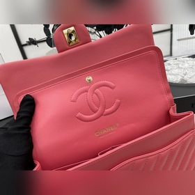Chanel CF2.55 V-образный чехол из овечьей кожи с цепочкой, полнос