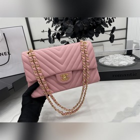Chanel CF2.55 V-образный чехол из овечьей кожи с цепочкой, полнос