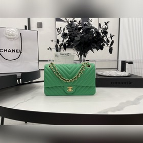 Chanel CF2.55 V-образный чехол из овечьей кожи с цепочкой, полнос