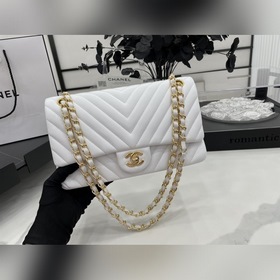 Chanel CF2.55 V-образный чехол из овечьей кожи с цепочкой, полнос