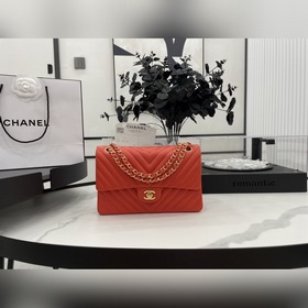 Chanel CF2.55 V-образный чехол из овечьей кожи с цепочкой, полнос