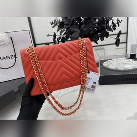 Chanel CF2.55 V-образный чехол из овечьей кожи с цепочкой, полнос