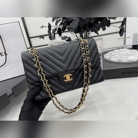 Chanel CF2.55 V-образный чехол из овечьей кожи с цепочкой, полнос