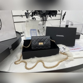 CHANEL 2.55 серия мини-сумка Выглядит потрясающе! Ретро-кожа теля
