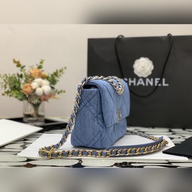 CHANEL Джинсовая сумка с цепочкой, модель AS1160  Серия из 22 св