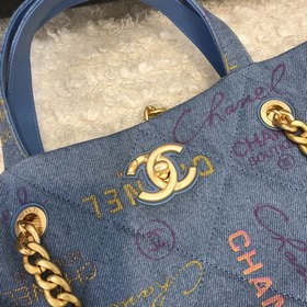 Chanel 22p Джинсовая серия Сумка для покупок, артикул 3136