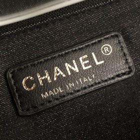 Новая джинсовая коллекция Chanel, сумка с черной цепочкой, малень