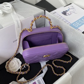 Сумка Chanel с ромбовидным узором, косметичка, модель AS3318 Коро