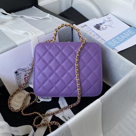 Chanel Ромбовидная сумка для косметики, модель AS3319 Коробка с к