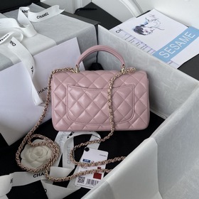Chanel Mini CF handle сумка Модель AS2431 Абрикосовый светло-золо