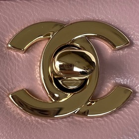 Chanel Mini CF handle сумка Модель AS2431 Абрикосовый светло-золо