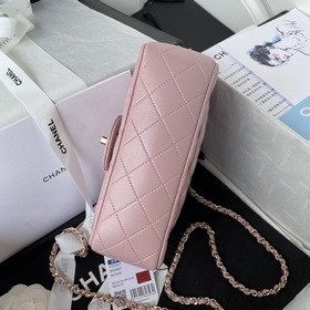 Chanel Mini CF handle сумка Модель AS2431 Абрикосовый светло-золо