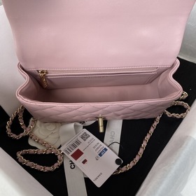 Chanel Mini CF handle сумка Модель AS2431 Абрикосовый светло-золо