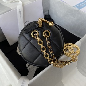 Chanel mini боулинг сумка, модель AS3384 Логотип с жемчужиной вы
