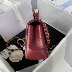Chanel Mini CF handle Модель AS2431 Классическая сумка с ромбовид
