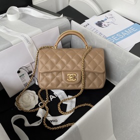 CChanel Mini CF handle Модель AS2431 Классическая сумка с ромбови