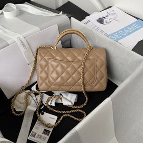 CChanel Mini CF handle Модель AS2431 Классическая сумка с ромбови