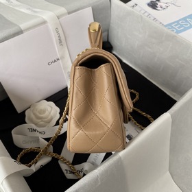 CChanel Mini CF handle Модель AS2431 Классическая сумка с ромбови