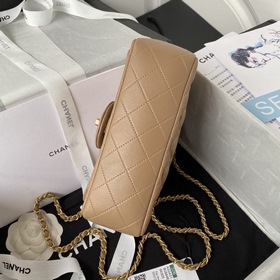 CChanel Mini CF handle Модель AS2431 Классическая сумка с ромбови