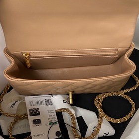 CChanel Mini CF handle Модель AS2431 Классическая сумка с ромбови