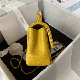 CChanel Mini CF handle Модель AS2431 Классическая сумка с ромбови