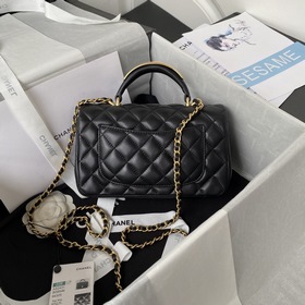 CChanel Mini CF handle Модель AS2431 Классическая сумка с ромбови