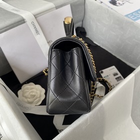 CChanel Mini CF handle Модель AS2431 Классическая сумка с ромбови