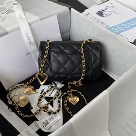 Chanel маленькая сумка с цепочкой в клетку, модель AS3456 CF с ме