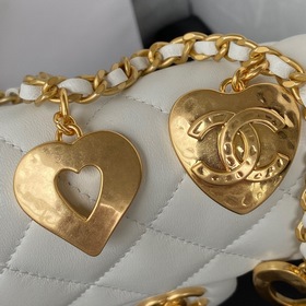 Chanel маленькая сумка с цепочкой в клетку, модель AS3456 CF с ме
