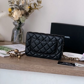 Chanel Новая модель маленькой золотой сумки WOC Новая модель сум