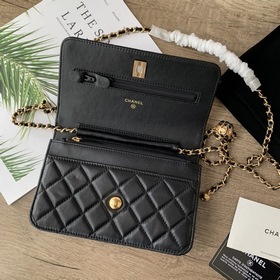 Chanel Новая модель маленькой золотой сумки WOC Новая модель сум