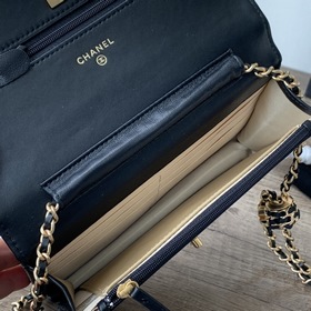 Chanel Новая модель маленькой золотой сумки WOC Новая модель сум