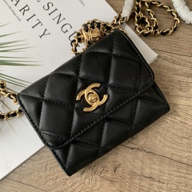 CHANEL  Новый кошелек WOC с золотым шариком Новый кошелек WOC с 