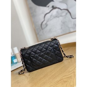 Chanel Импортная кожа с золотой застежкой Классическая сумка CF с