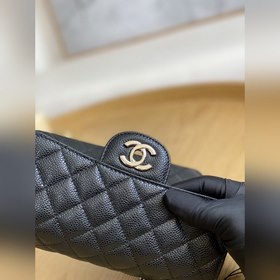 Chanel Импортная кожа серебряной застежкой Классическая сумка CF 