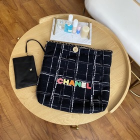 Сумка-шоппер Chanel из драпированной ткани с шнурком, модель 0491