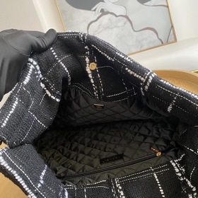 Сумка-шоппер Chanel из драпированной ткани с шнурком, модель 0491