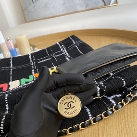 Сумка-шоппер Chanel из драпированной ткани с шнурком, модель 0491