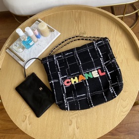 Сумка-шоппер Chanel из драпированной ткани с шнурком, модель 0499