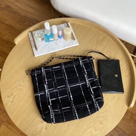 Сумка-шоппер Chanel из драпированной ткани с шнурком, модель 0499