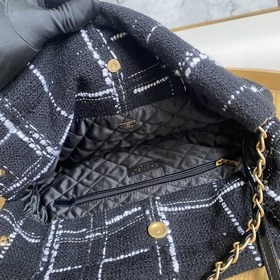 Сумка-шоппер Chanel из драпированной ткани с шнурком, модель 0499