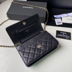 CHANEL WOC маленькая сумка с цепочкой, сумка через плечо Верхняя 